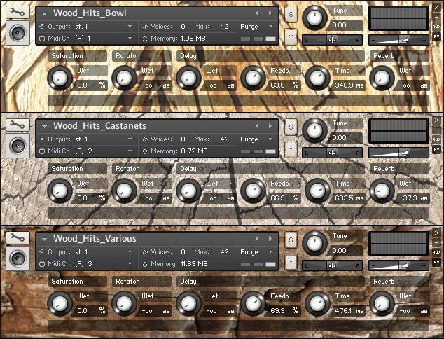Wood for Kontakt 3