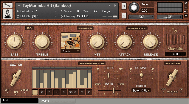 AudioThing Toy Marimba GUI