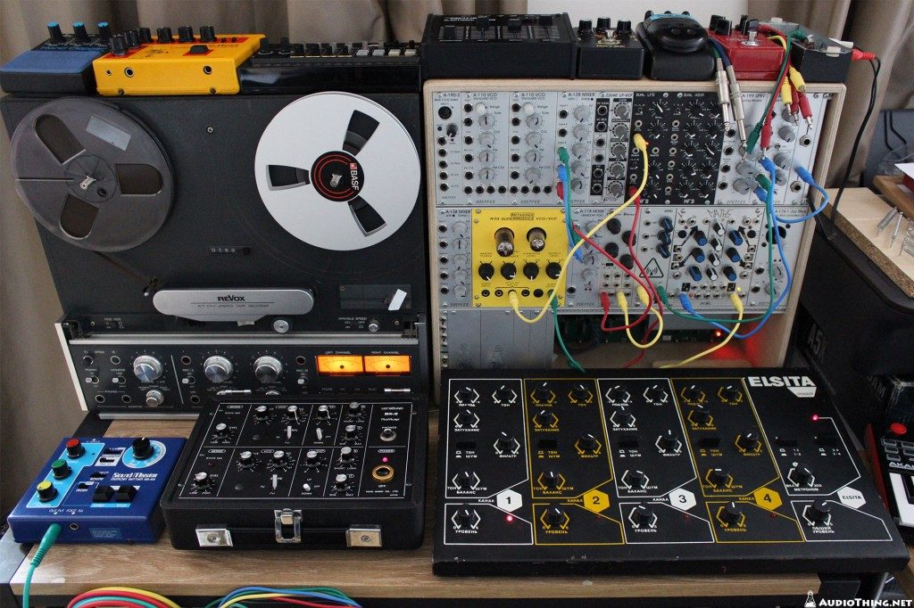 Hats Gear (Drum Machines, Modular Synth, Tape Reel to Reel Revox)