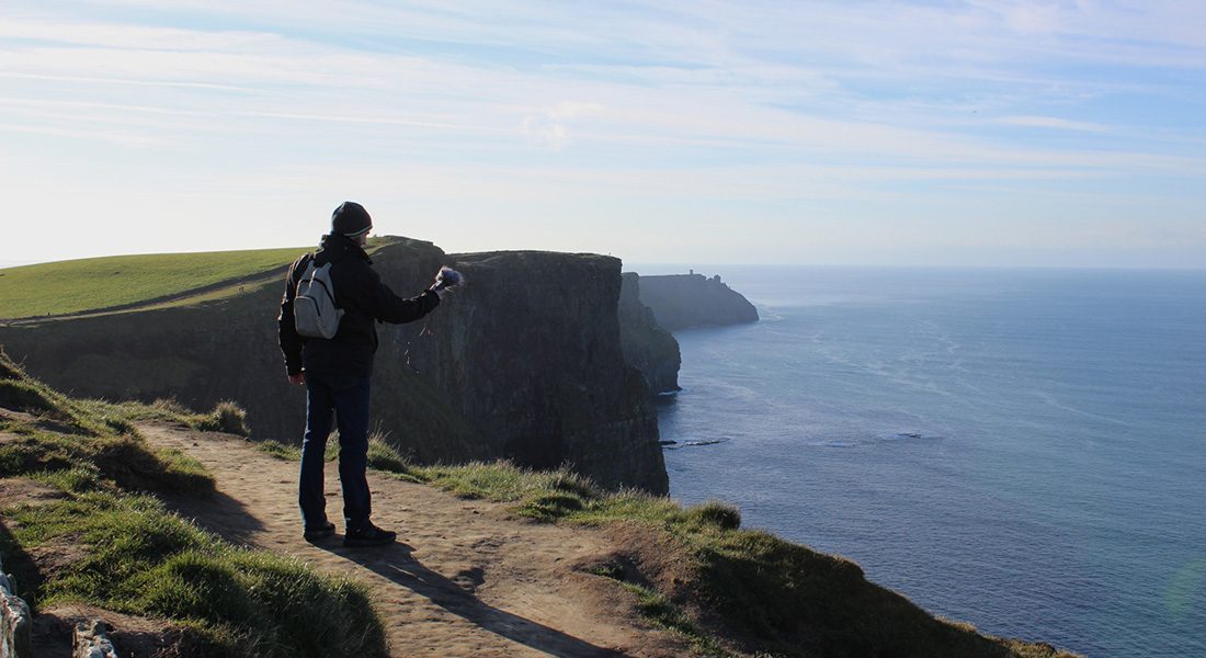 Recording the Cliffs of Moher, Ireland