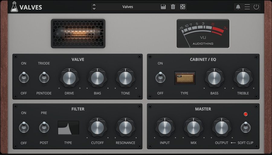 Valves, Vintage Tube Overdrive Plugin (formerly Valve Filter, Valve Exciter)