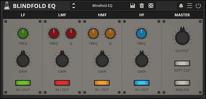 Blindfold EQ - Freeware EQ Plugin (VST, AU, AAX)