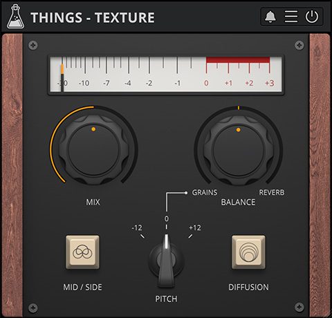 Things - Texture, Granular Reverb with Mid / Side mode - GUI