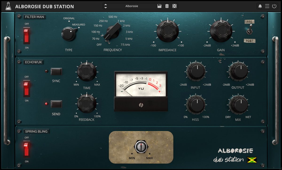 Alborosie Dub Station Plugin - Filter, Echo, Spring by Alborosie