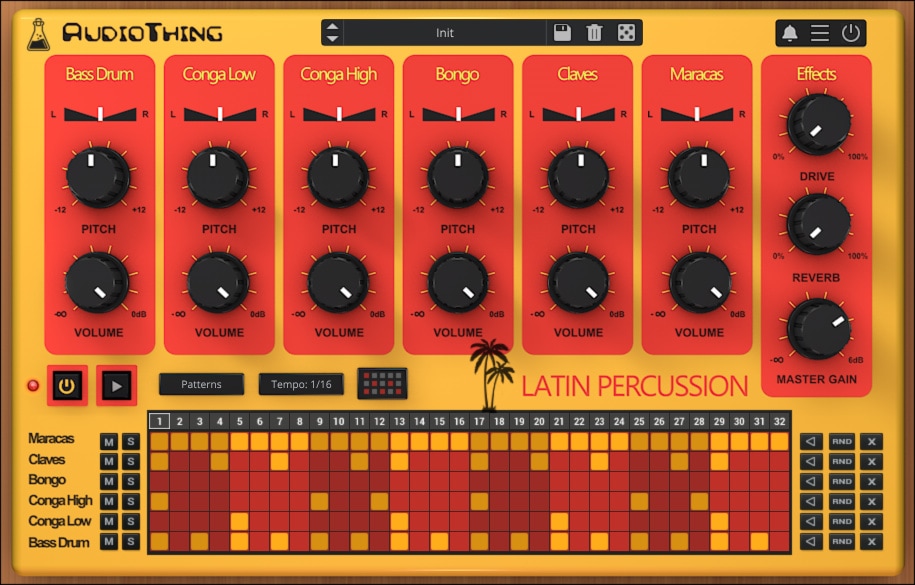 Latin Percussion - Sound Master Latin Percussion LP-88 Plugin - GUI
