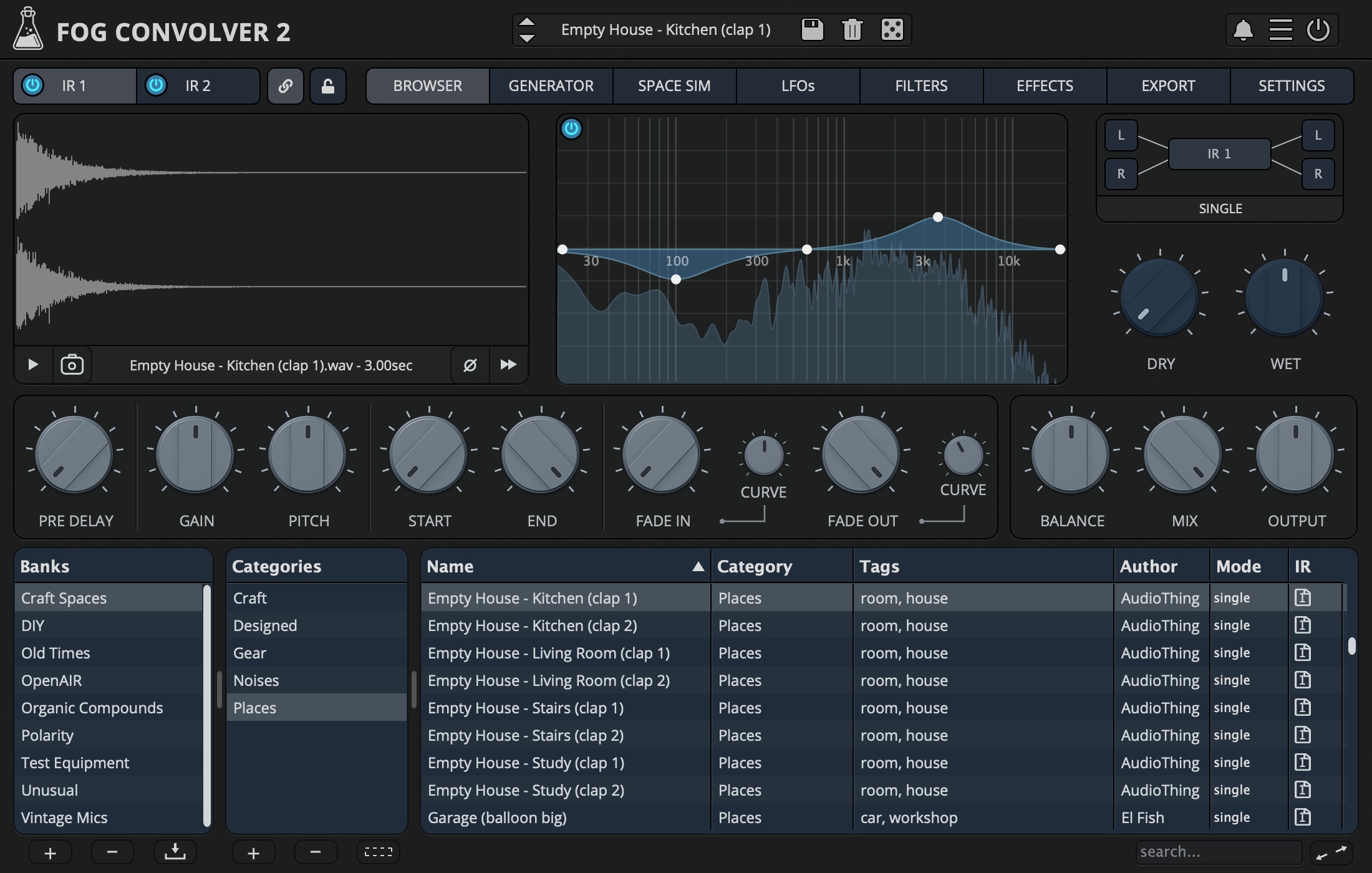 Fog Convolver 2, Creative Convolution Reverb Plugin