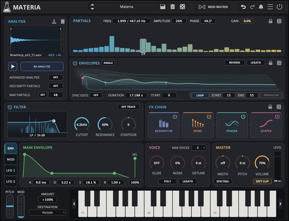 Materia - Additive Re-synthesizer Plugin (VST, AU, AAX, iOS)